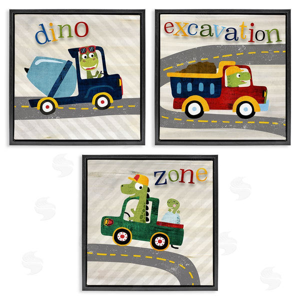 Stupell Industries Susan Arnot | Dino Construction Zone