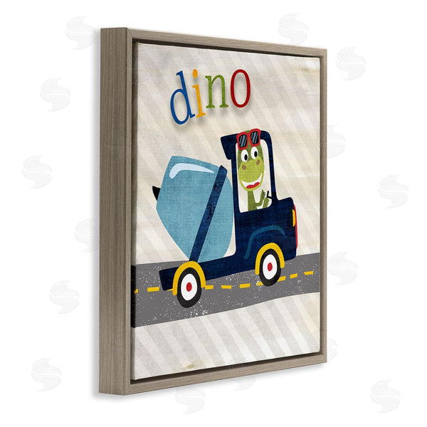 Stupell Industries Susan Arnot | Dino In Construction Truck