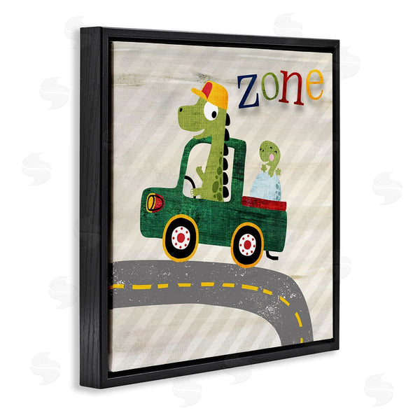 Stupell Industries Susan Arnot | Dinosaur Driving Truck