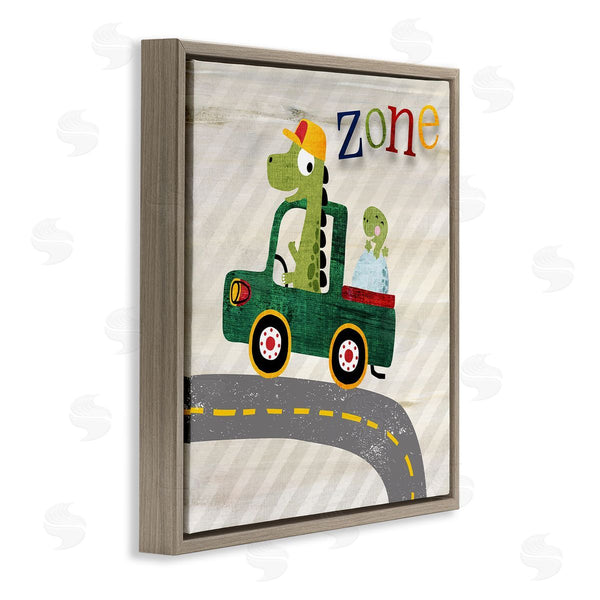 Stupell Industries Susan Arnot | Dinosaur Driving Truck