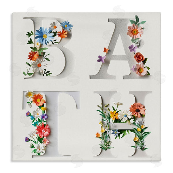 stupell industries Susan Arnot | Floral Bath Typography