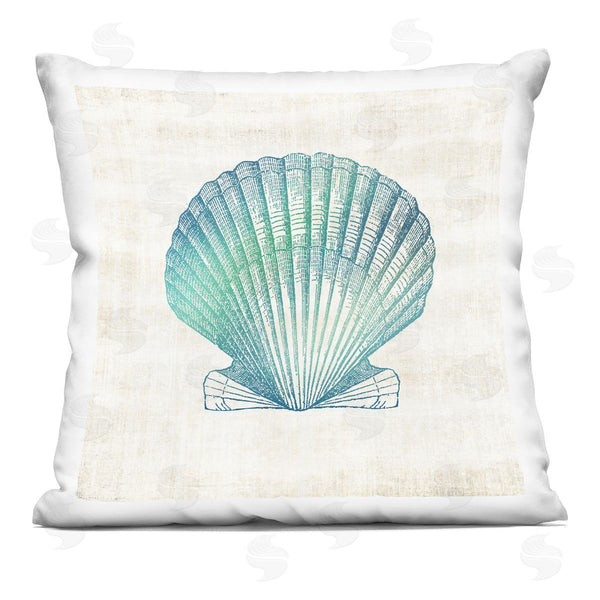 stupell industries Susan Arnot | Gradient Clam Seashell Printed Throw Pillow