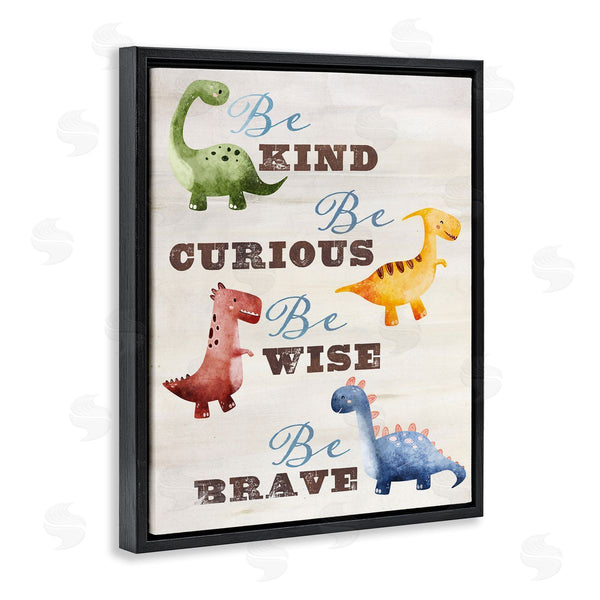 Stupell Industries Susan Arnot | Kind Curious Wise Dinosaurs