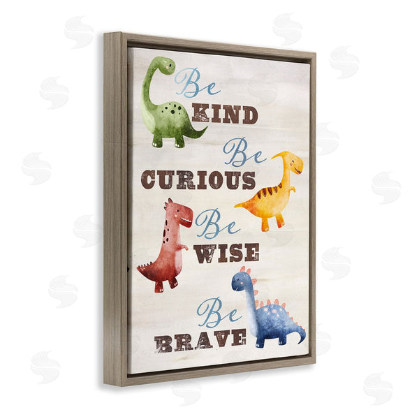 Stupell Industries Susan Arnot | Kind Curious Wise Dinosaurs