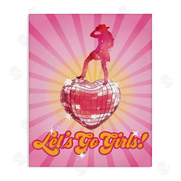 stupell industries Susan Arnot | Let's Go Girls Disco Wall Art