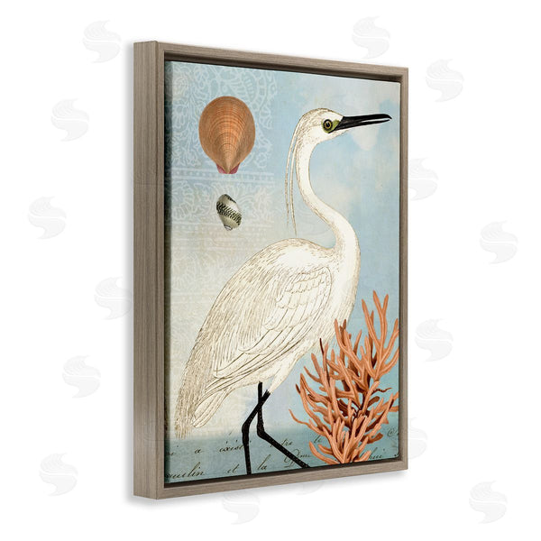 Stupell Industries Susan Arnot | Maritime Egret And Coral