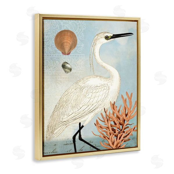 Stupell Industries Susan Arnot | Maritime Egret And Coral