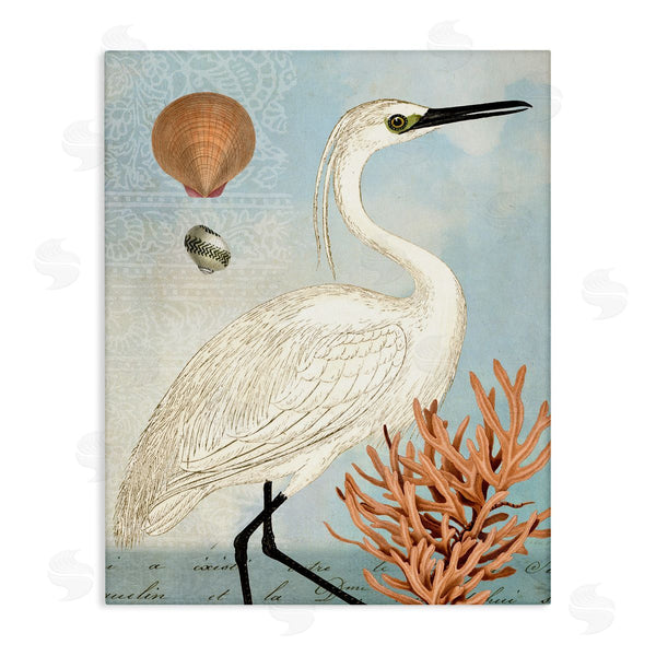 stupell industries Susan Arnot | Maritime Egret and Coral