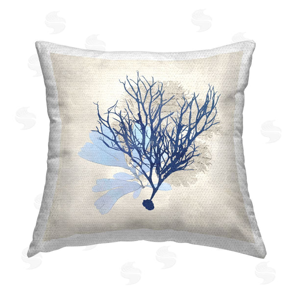 Stupell Industries Susan Arnot | Modern Coral Branch Printed Throw Pillow