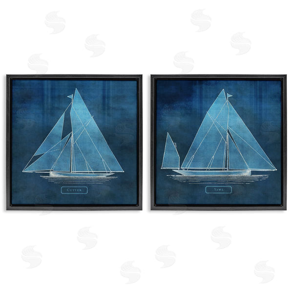 Stupell Industries Susan Arnot | Nautical Sailboat Vessels Duo