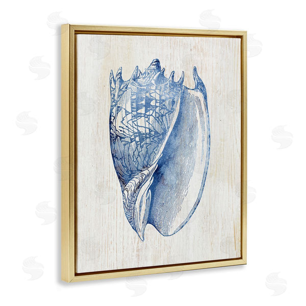 Stupell Industries Susan Arnot | Nautical Soft Blue Conch Wall Art