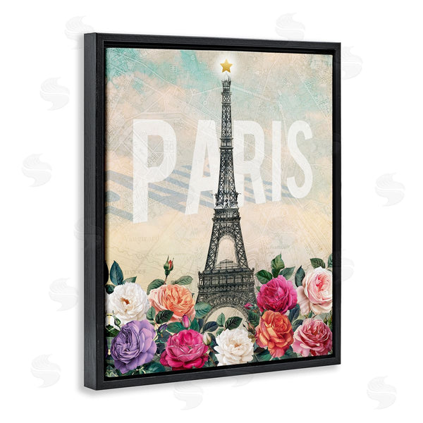 Stupell Industries Susan Arnot | Paris Tower With Blooming Roses