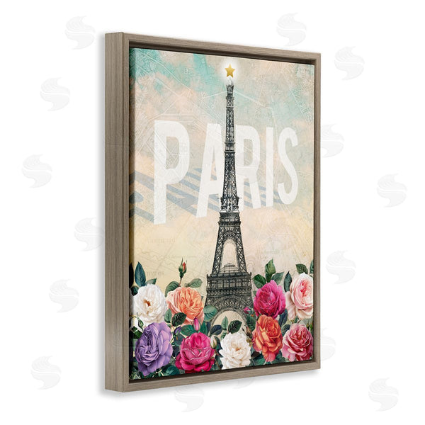 Stupell Industries Susan Arnot | Paris Tower With Blooming Roses
