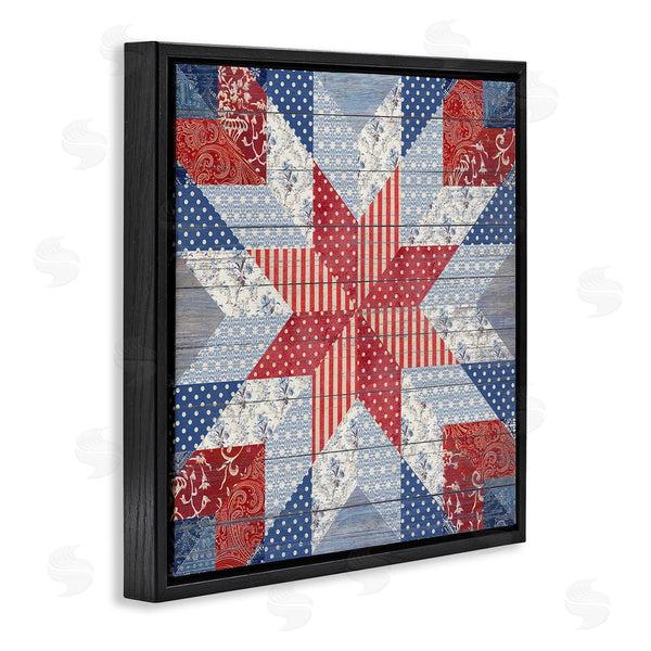 Stupell Industries Susan Arnot | Patriotic Quilt Pattern