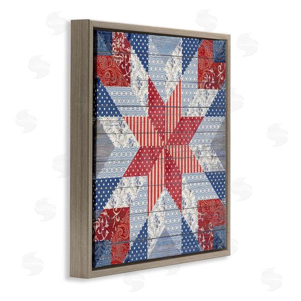 Stupell Industries Susan Arnot | Patriotic Quilt Pattern