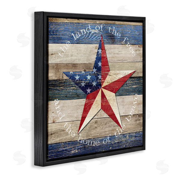 Stupell Industries Susan Arnot | Patriotic Star & Phrase