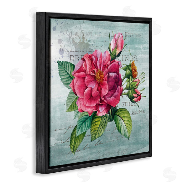 Stupell Industries Susan Arnot | Pink Garden Flower Over Rustic