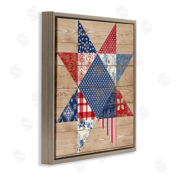 Stupell Industries Susan Arnot | Rustic Americana Quilt Pattern