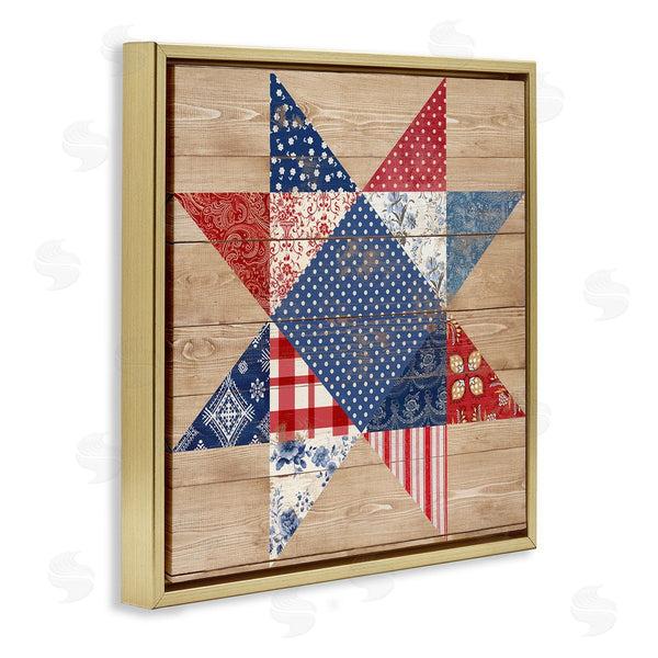 Stupell Industries Susan Arnot | Rustic Americana Quilt Pattern