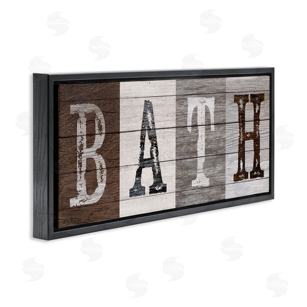 Stupell Industries Susan Arnot | Rustic Bath Letters Wall Art