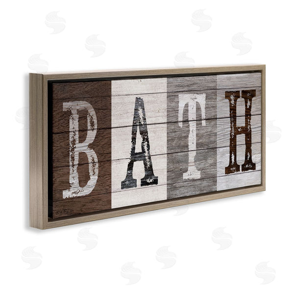 Stupell Industries Susan Arnot | Rustic Bath Letters Wall Art