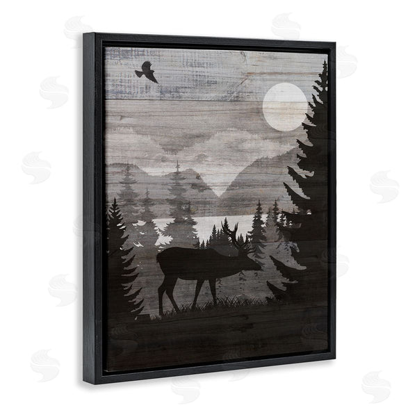 Stupell Industries Susan Arnot | Rustic Moose At Night