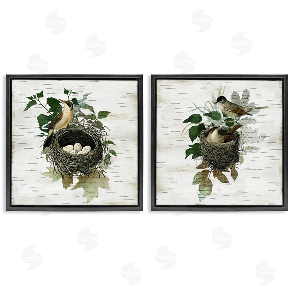 Stupell Industries Susan Arnot | Rustic Vintage Bird Nests