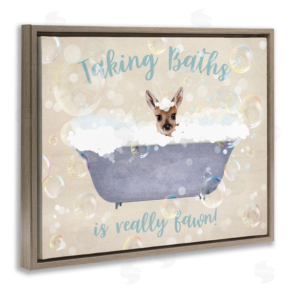 Stupell Industries Susan Arnot | Taking Baths Is Fawn