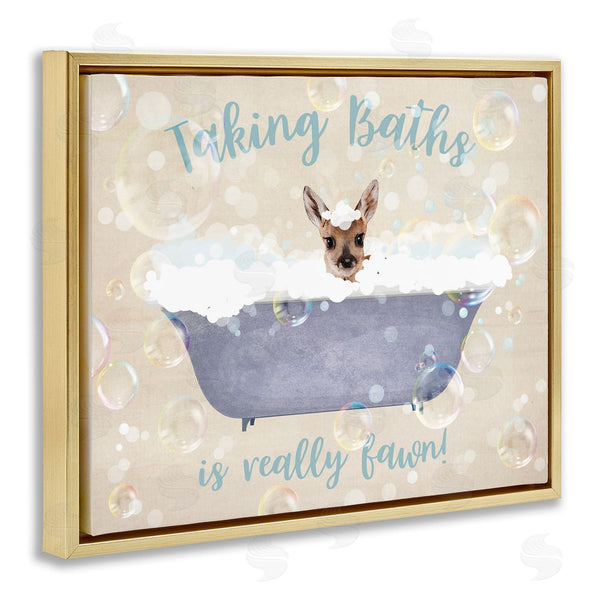 Stupell Industries Susan Arnot | Taking Baths Is Fawn