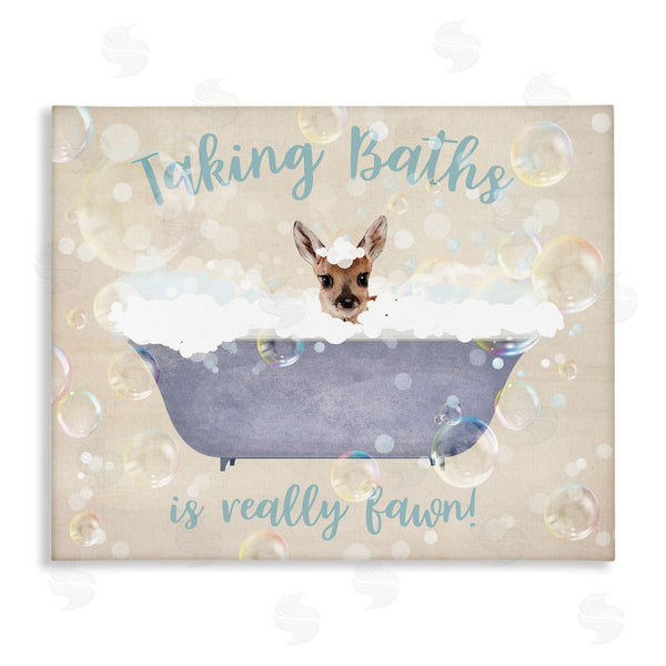 stupell industries Susan Arnot | Taking Baths Is Fawn