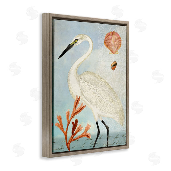 Stupell Industries Susan Arnot | Traditional Egret Aquatic Motif