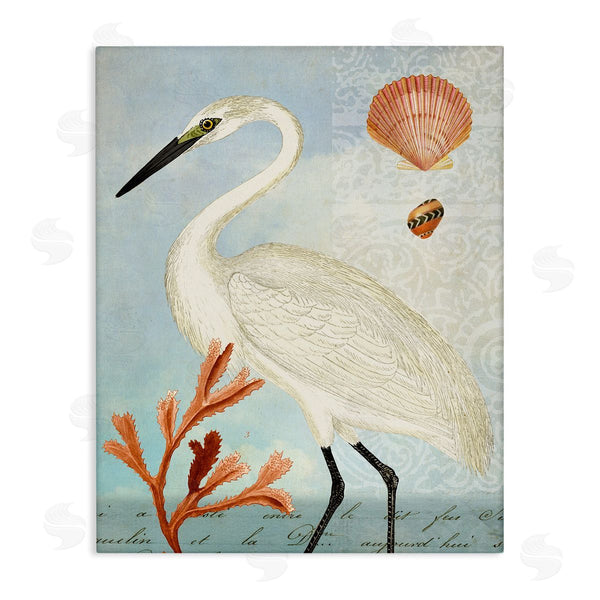 stupell industries Susan Arnot | Traditional Egret Aquatic Motif