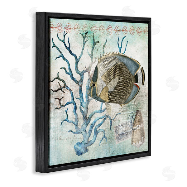 Stupell Industries Susan Arnot | Vintage Post & Aquatic Life