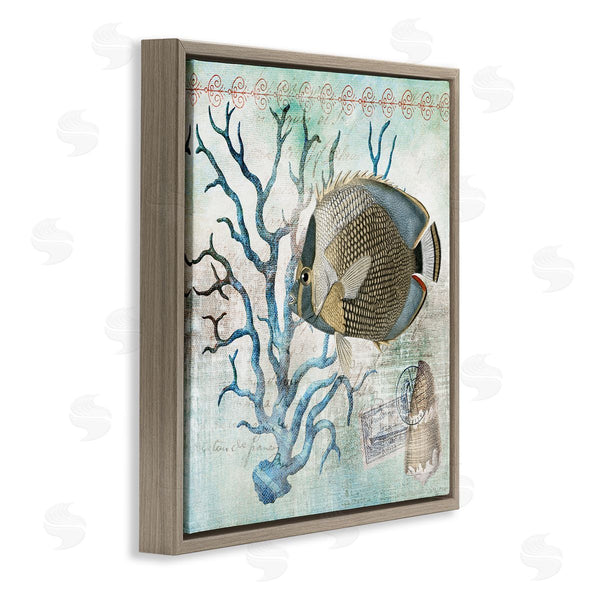 Stupell Industries Susan Arnot | Vintage Post & Aquatic Life