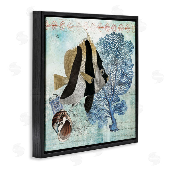 Stupell Industries Susan Arnot | Vintage Tropical Fish Collage