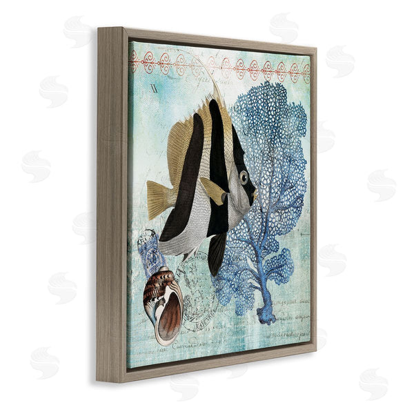 Stupell Industries Susan Arnot | Vintage Tropical Fish Collage