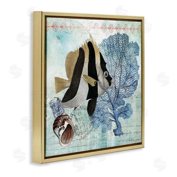 Stupell Industries Susan Arnot | Vintage Tropical Fish Collage