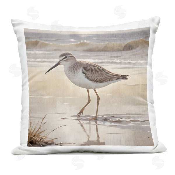 Stupell Industries Susan Arnot | Wading Beach Sandpiper Printed Throw Pillow