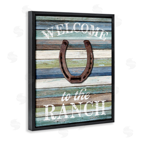 Stupell Industries Susan Arnot | Welcome Ranch With Horseshoe Wall Art