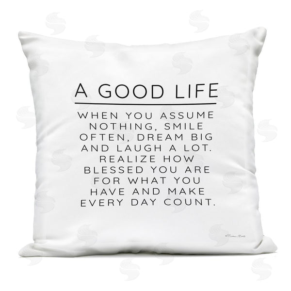 Stupell Industries Susan Ball | A Good Life Blessings Printed Throw Pillow