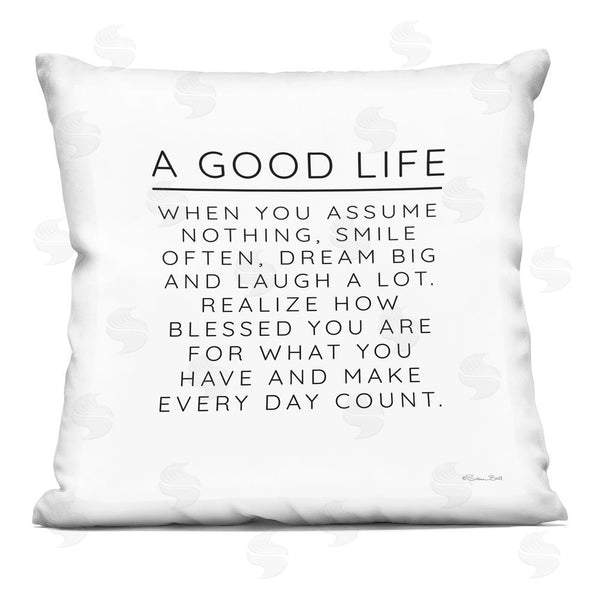 stupell industries Susan Ball | A Good Life Blessings Printed Throw Pillow