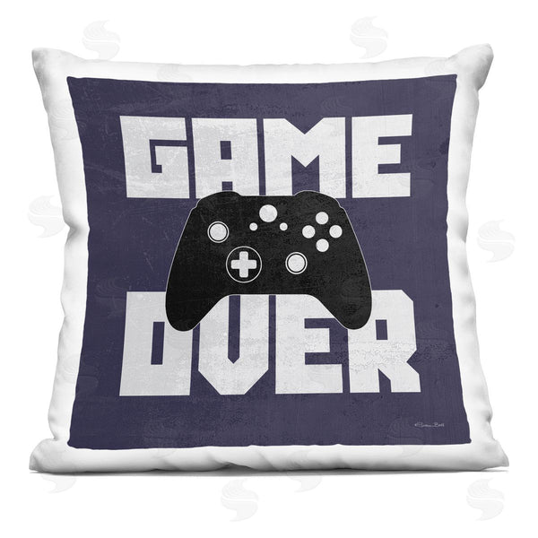 stupell industries Susan Ball | Bold Game Over Controller Printed Throw Pillow
