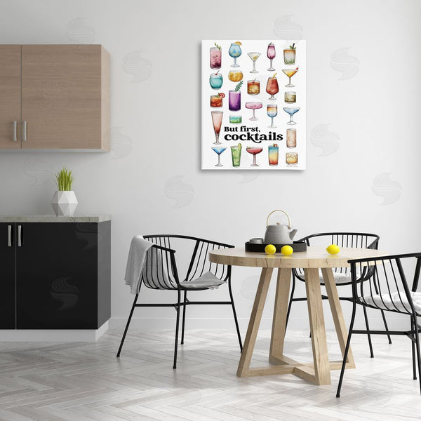 Stupell Industries Susan Ball | But First Cocktails Wall Art