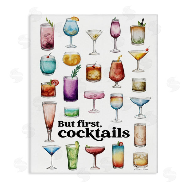 stupell industries Susan Ball | But First Cocktails Wall Art