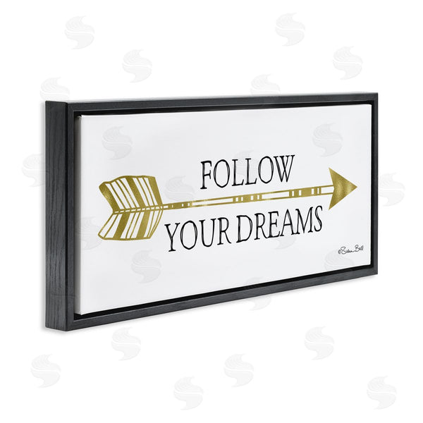 Stupell Industries Susan Ball | Follow Your Dreams With Arrow Wall Art