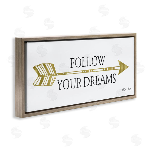 Stupell Industries Susan Ball | Follow Your Dreams With Arrow Wall Art