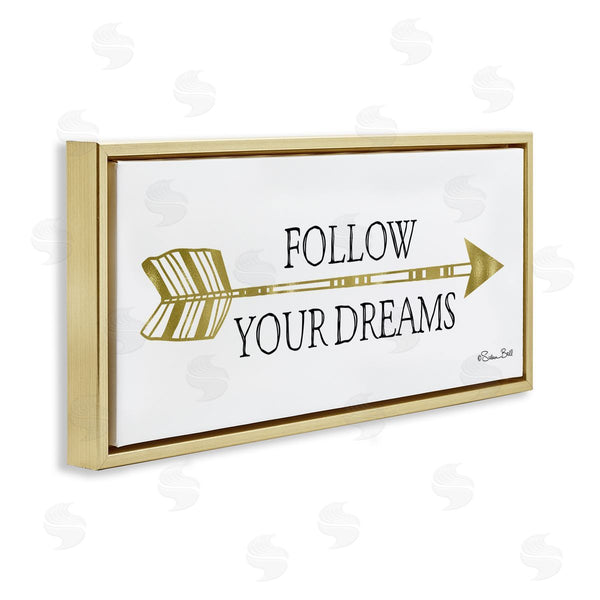 Stupell Industries Susan Ball | Follow Your Dreams With Arrow Wall Art