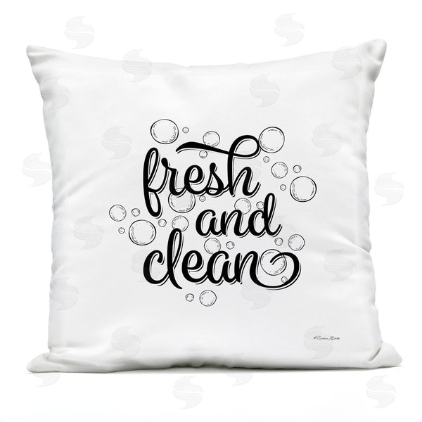 Stupell Industries Susan Ball | Fresh & Clean Soap Bubbles Printed Throw Pillow