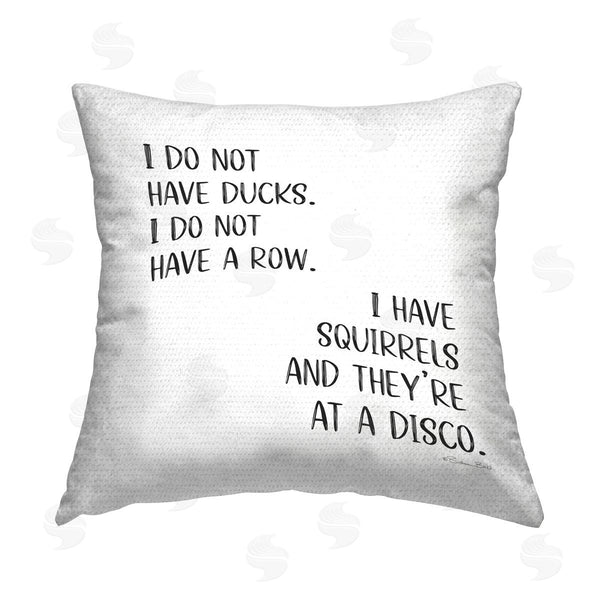 Stupell Industries Susan Ball | Funny Ducks & Squirrels Printed Throw Pillow