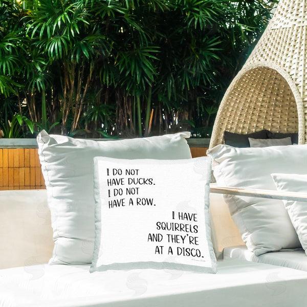 Stupell Industries Susan Ball | Funny Ducks & Squirrels Printed Throw Pillow